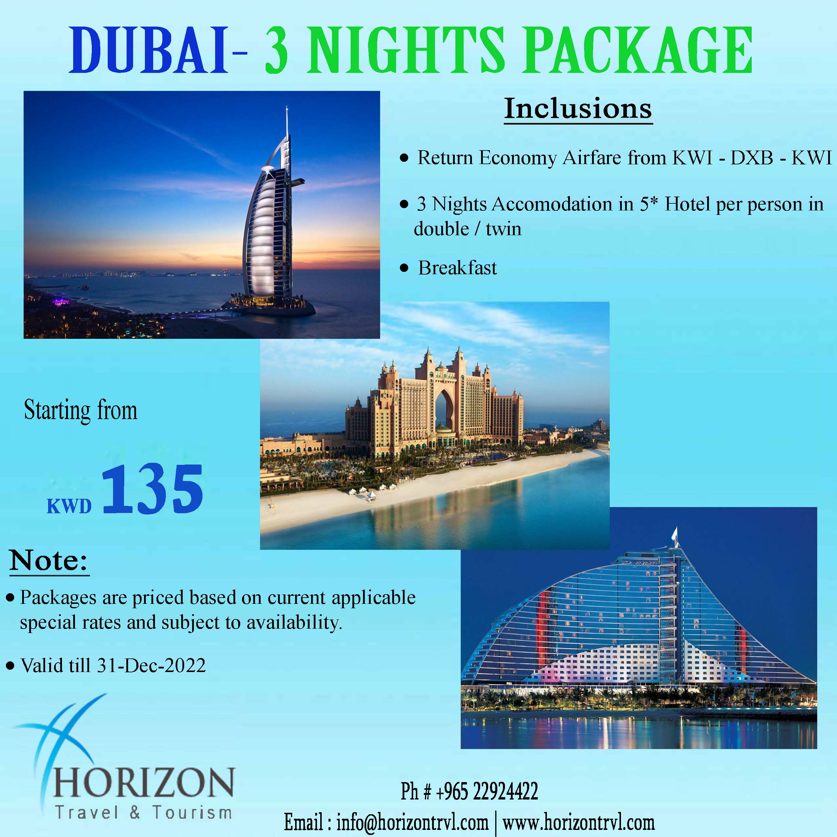 Dubai - 3 Nights Package